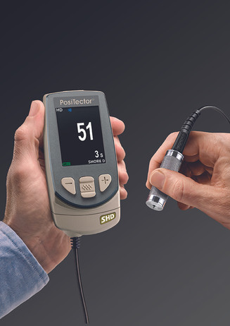 The PosiTector Shore Hardnesss Durometer