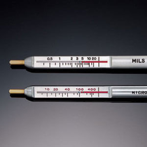 PosiPen has a very small, unique magnet which can be placed with pin-point accuracy on extremely small parts. Ideal for measuring non-magnetic coatings such as paint, enamel, plating, and hot-dip galvanizing on steel.