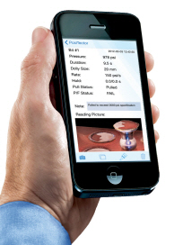 PosiTector App in hand