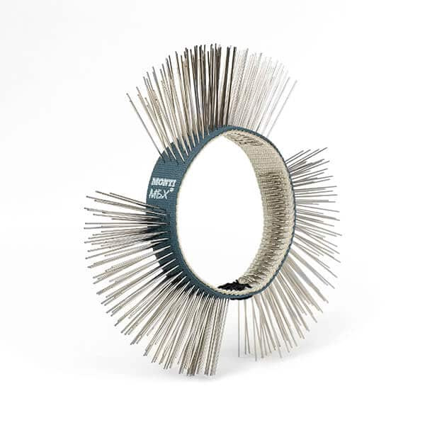 The MBX® Stainless Blue Fine 11 mm belt is designed for precise and delicate surface preparation on aluminum and other sensitive materials. This fine-grade belt effectively removes light coatings, oxidation, and surface contaminants without damaging the substrate. Its 11 mm width makes it ideal for detailed work and hard-to-reach areas. Perfect for industrial, automotive, and maintenance applications, the MBX® Stainless Blue Fine belt is built with high-quality materials to deliver reliable and consistent results for aluminum surface treatments.