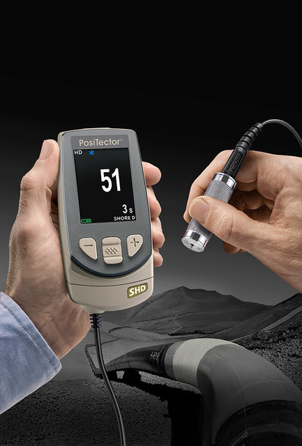 The PosiTector Shore Hardnesss Durometer