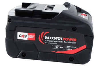 The new cordless technology for the Bristle Blaster®  including the safety switch. It includes the anti-vibrating handle and a new robust fronthead.