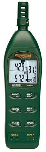 Dual Input Hygro-Thermometer Psychrometer